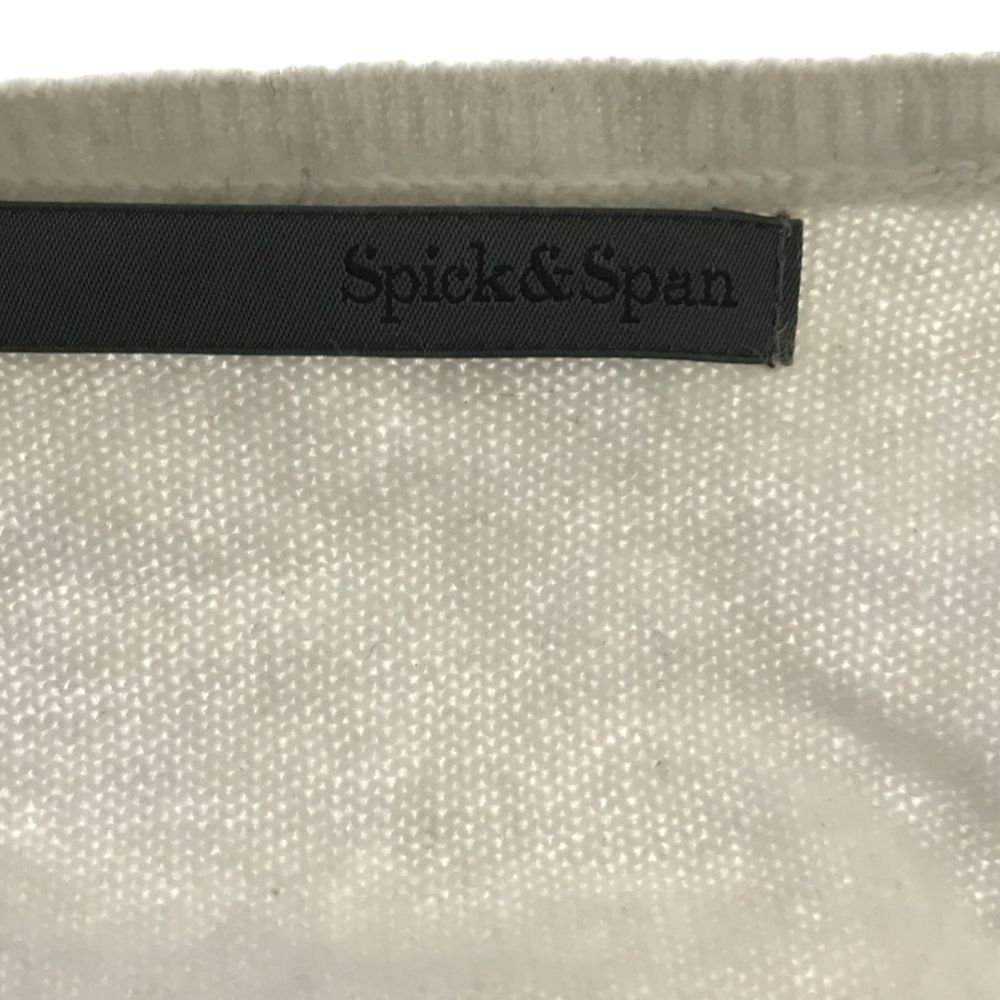 スピックアンドスパン カシミヤ100% 長袖 Vネック セーター 36 グレー系 Spick and Span ニット レディース