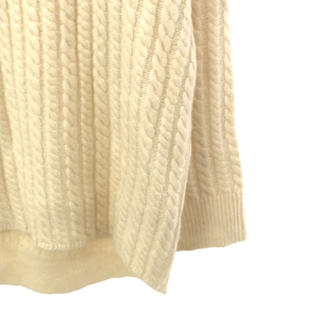 未使用 BARNYARDSTORM バンヤードストーム 長袖 Vネック セーター F ホワイト ニット タグ付き レディース