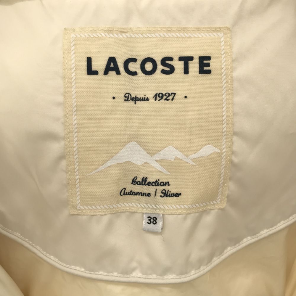 ラコステ ダウンジャケット 38 ホワイト系 LACOSTE レディース