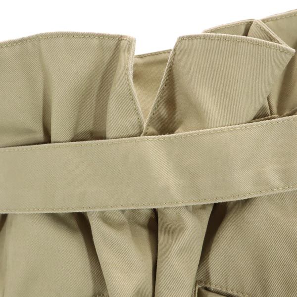 ディッキーズ スアデオ ハイウエスト ワイドパンツ M ベージュ Dickies SUADEO ウエストベルト レディース