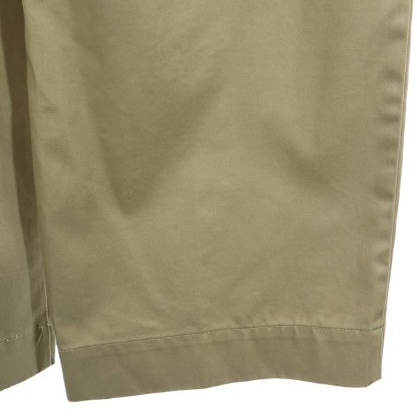 ディッキーズ スアデオ ハイウエスト ワイドパンツ M ベージュ Dickies SUADEO ウエストベルト レディース