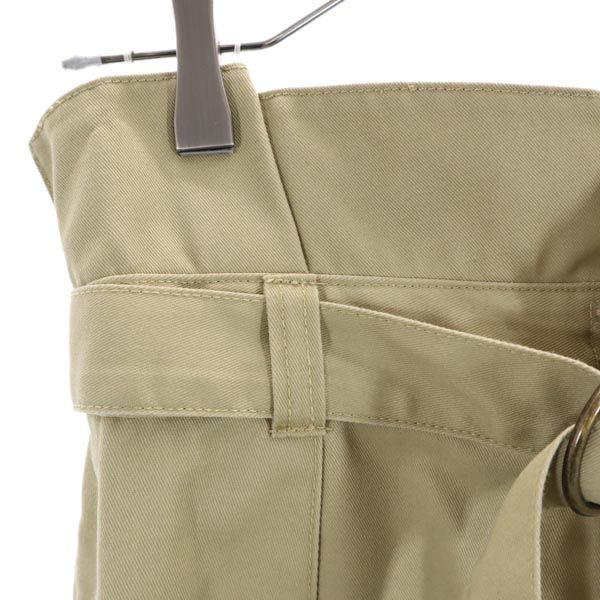 ディッキーズ スアデオ ハイウエスト ワイドパンツ M ベージュ Dickies SUADEO ウエストベルト レディース