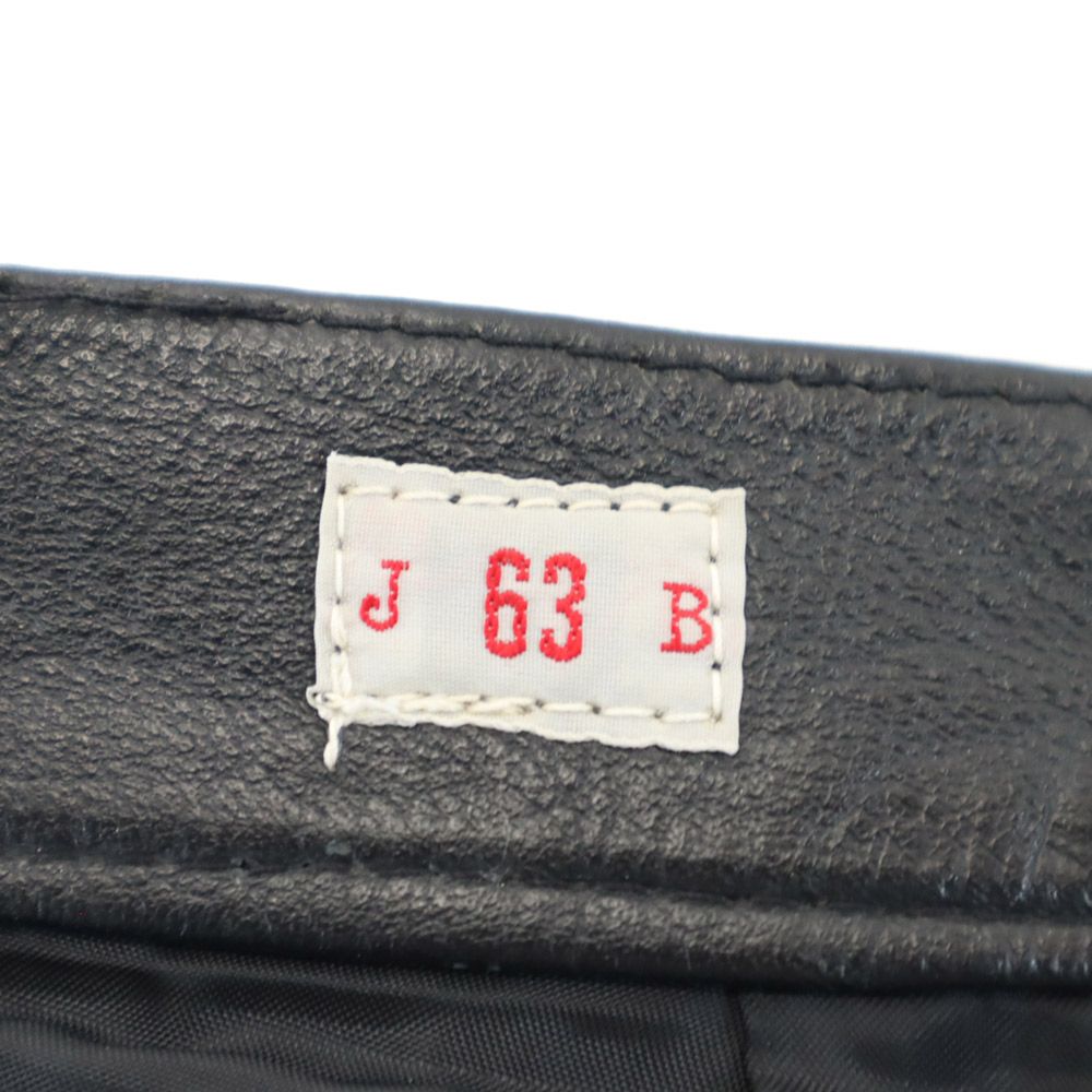 Johnbull ジョンブル レザー パンツ M ブラック タロンジップ 牛革 メンズ