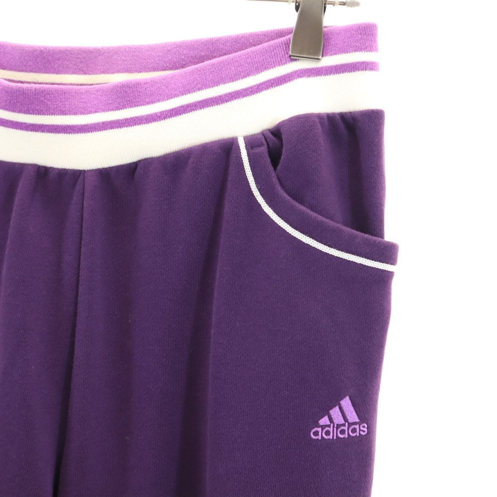 アディダス トレーニング ブーツカット スウェットパンツ L パープル系 adidas レディース