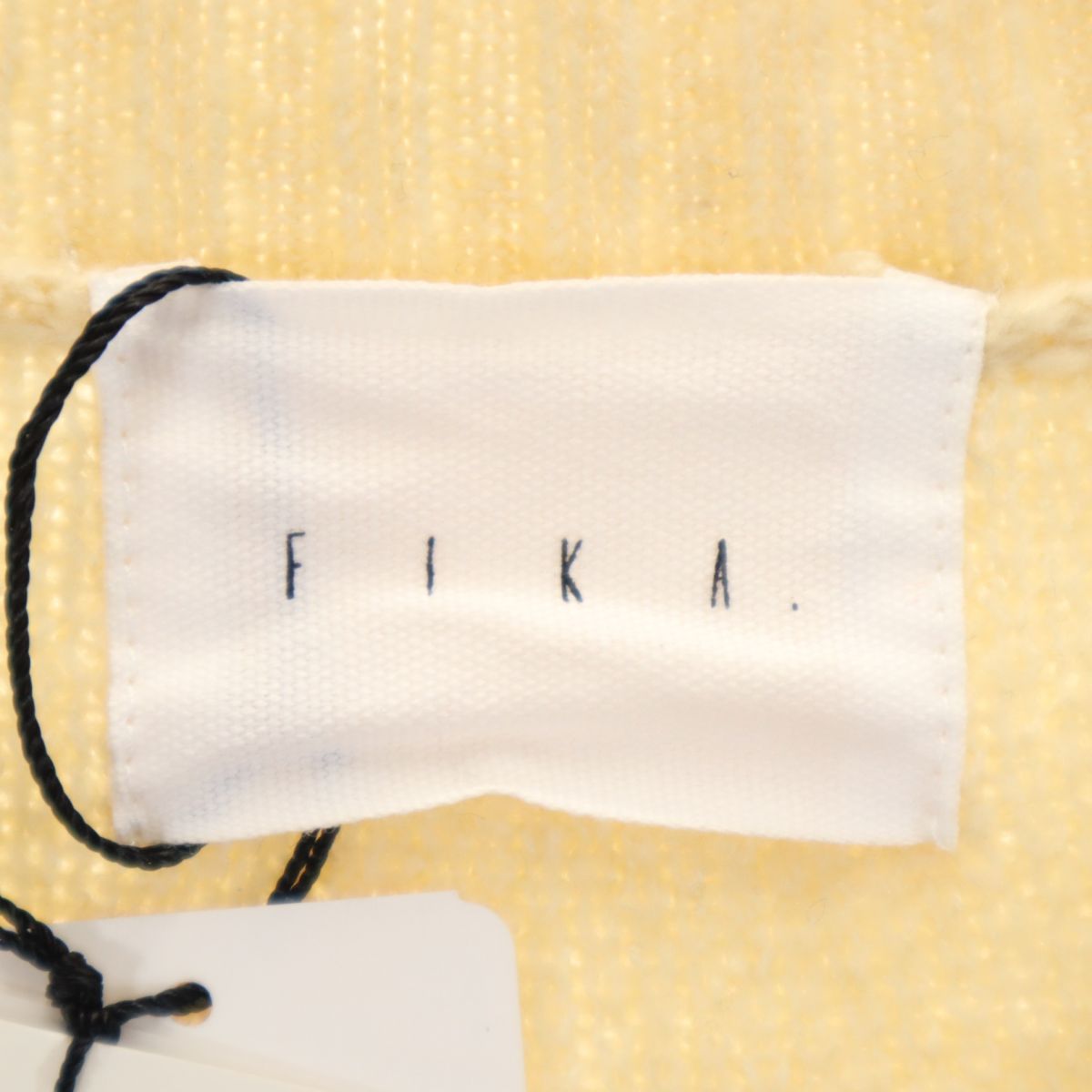 未使用 FIKA 長袖 ニット ロング カーディガン M アイボリー レディース