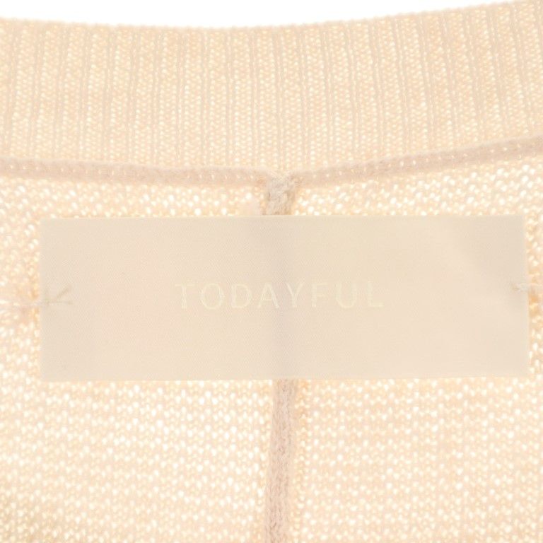 TODAYFUL トゥデイフル リネンブレンド ニット ポンチョ F ベージュ系 レディース