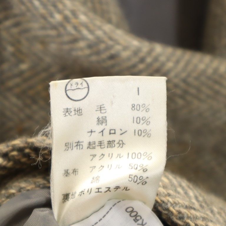 Calvin klein カルバンクライン ヘリンボーン シルクウールブレンド トレンチコート グレー系 レディース