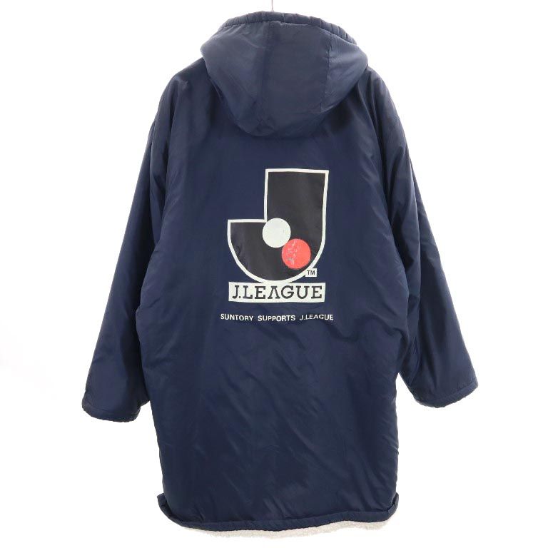 J League Jリーグ 裏ボア ベンチコート ネイビー メンズ