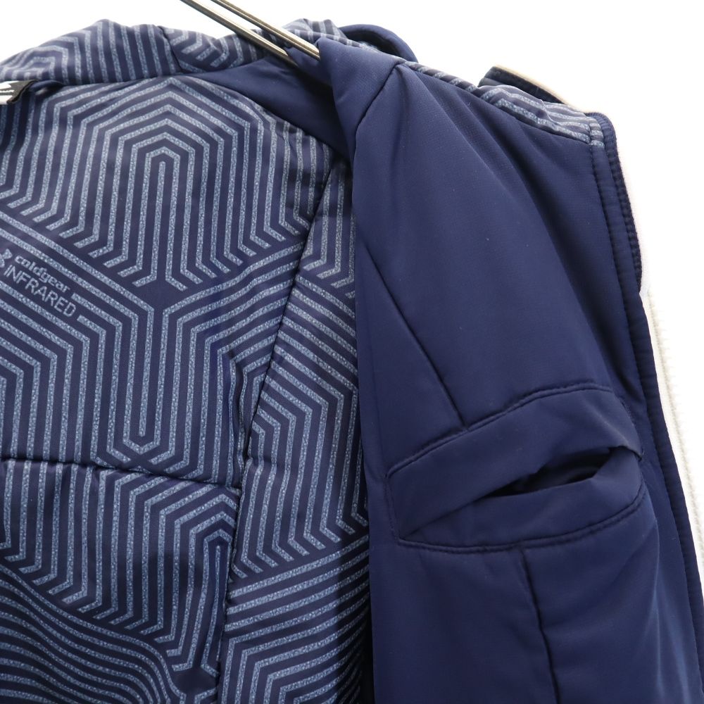 アンダーアーマー COLDGEAR トレーニング 中綿 ベンチコート MD ネイビー UNDER ARMOUR フード メンズ