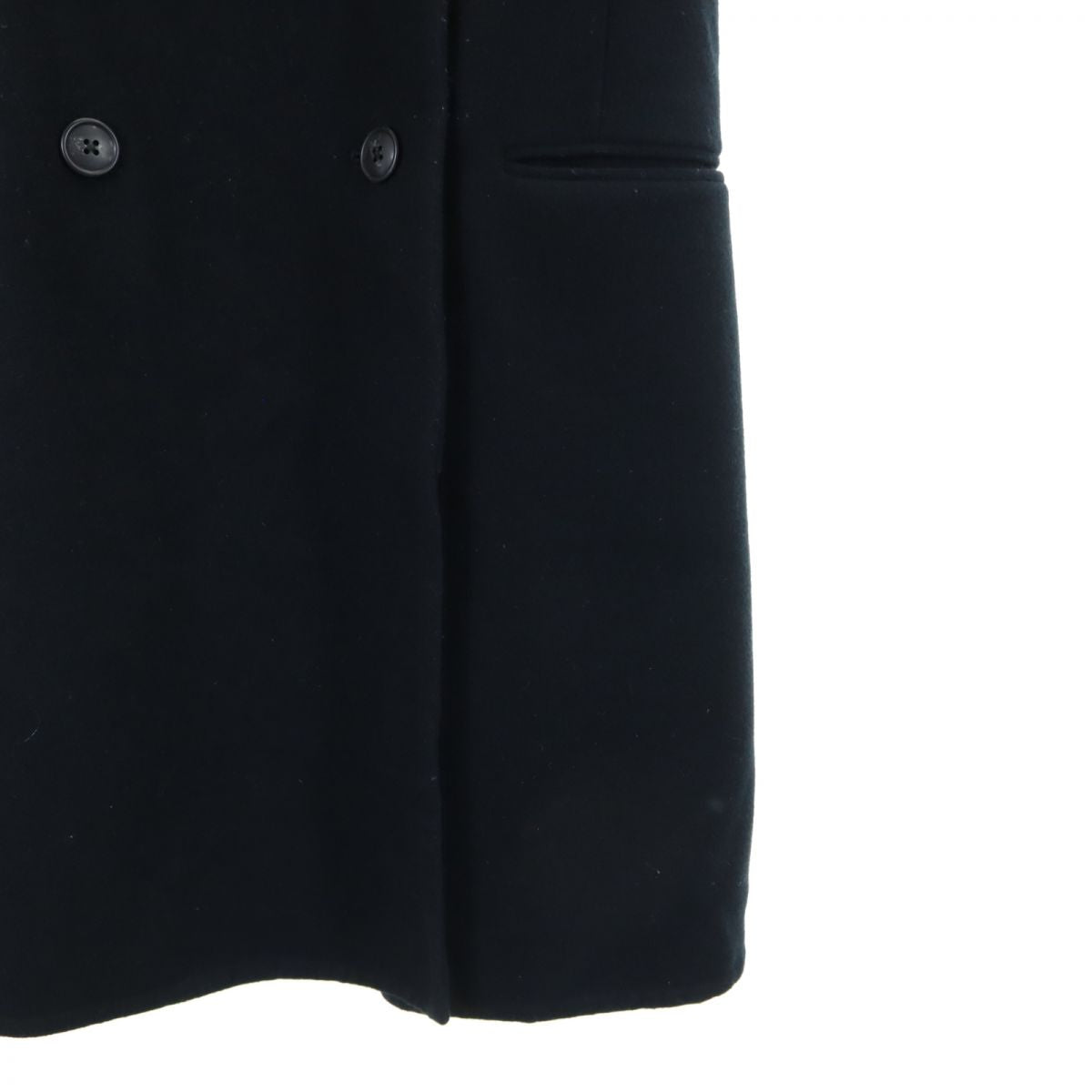 ユニクロ プラスジェイ 長袖 ウールコート XS ブラック系 UNIQLO レディース