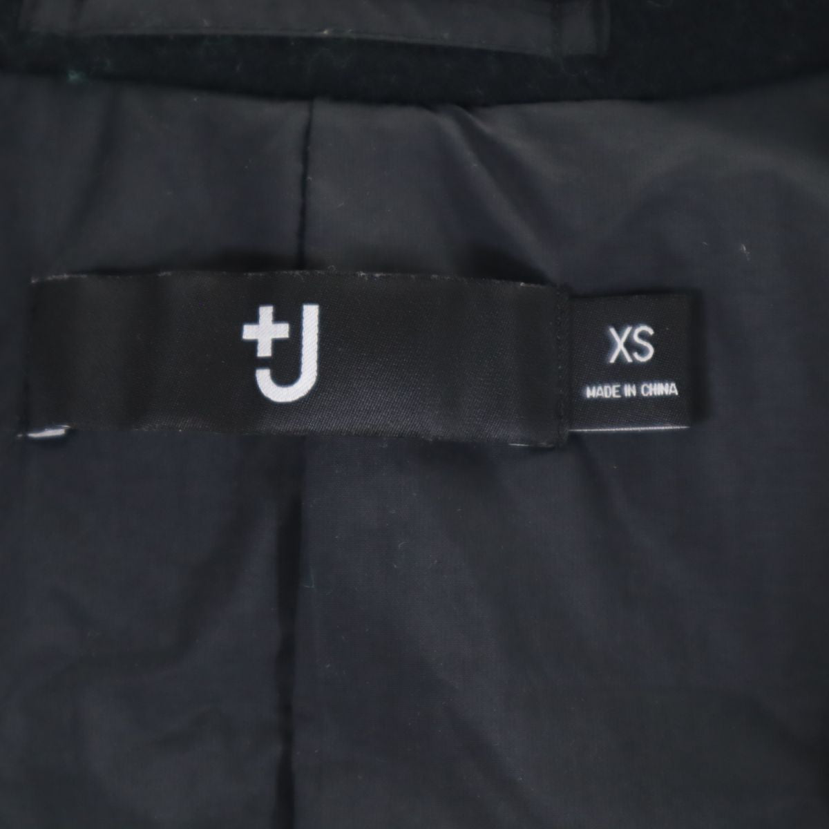 ユニクロ プラスジェイ 長袖 ウールコート XS ブラック系 UNIQLO レディース