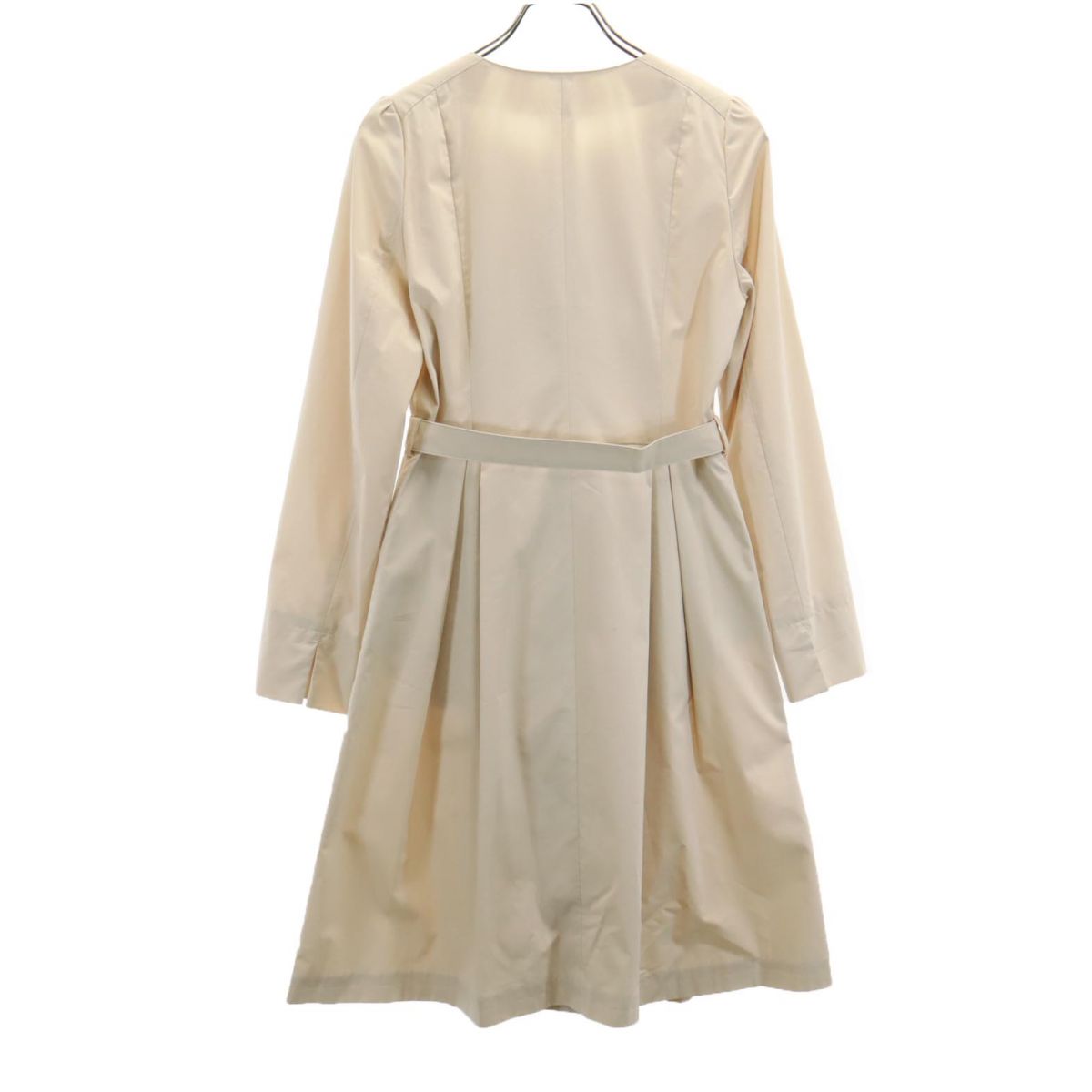 未使用 ANAYI アナイ 日本製 長袖 ロングワンピース 38 ベージュ系 レディース