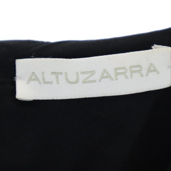 ALTUZARRA アルチュザラ ウール 長袖 ワンピース 0 黒 レディース