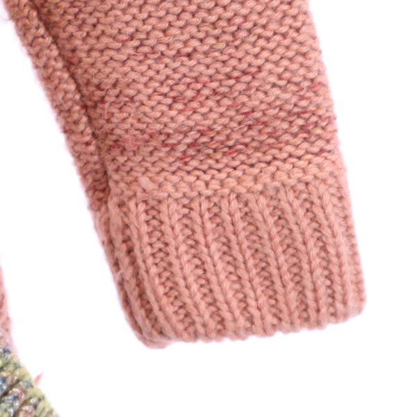 Ne-net ネネット 長袖 ニット ロング カーディガン 2 ピンク系 フーディー レディース