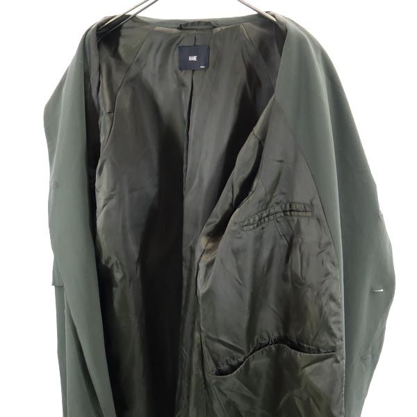 HARE ハレ ミリタリービッグ トレンチコート S 緑系 メンズ