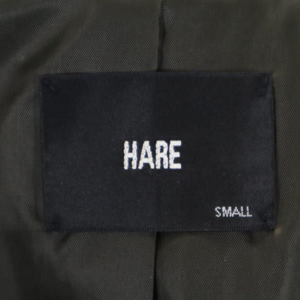 HARE ハレ ミリタリービッグ トレンチコート S 緑系 メンズ