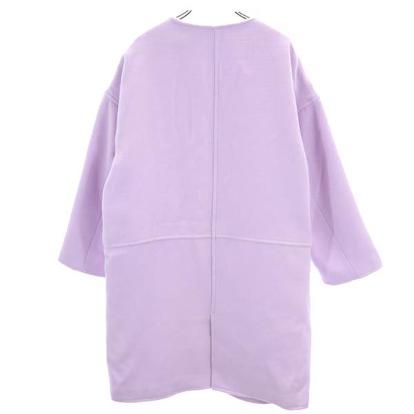 SNIDEL スナイデル ノーカラーコート F ラベンダー レディース