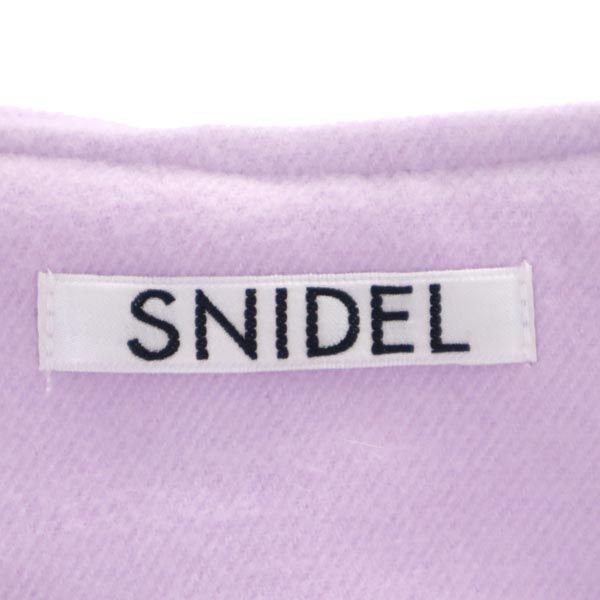 SNIDEL スナイデル ノーカラーコート F ラベンダー レディース