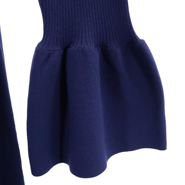 ミラオーウェン フレア袖 長袖 フレアスリーブ ワンピース 0 ネイビー Mila Owen レディース