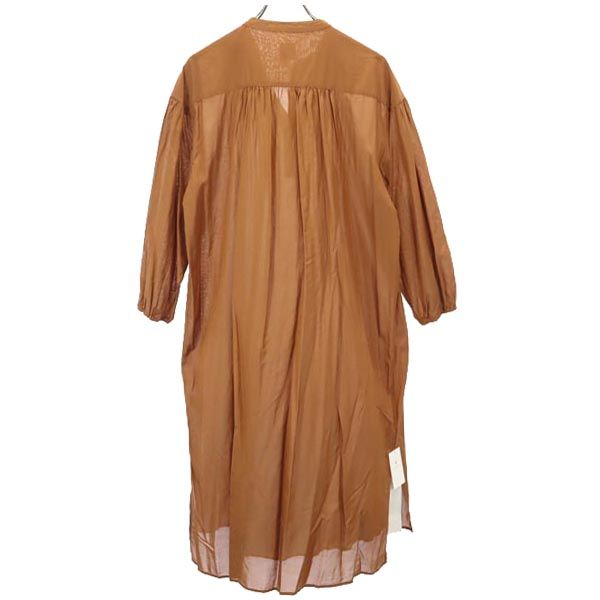 未使用 milo ミロ 長袖 スキッパー ワンピース FREE ブラウン UNITED ARROWS レディース