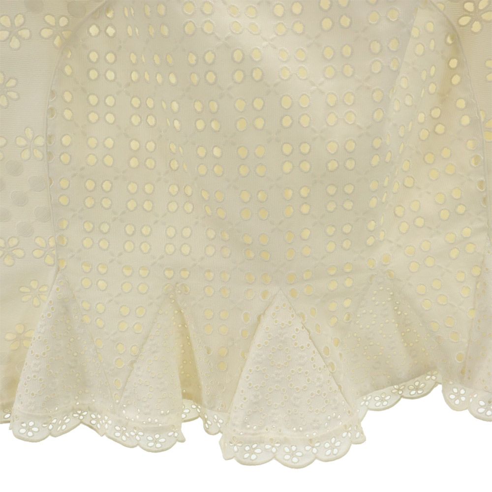 LOUIS VUITTON ルイヴィトン フランス製 ミディスカート 38 ホワイト系 レディース