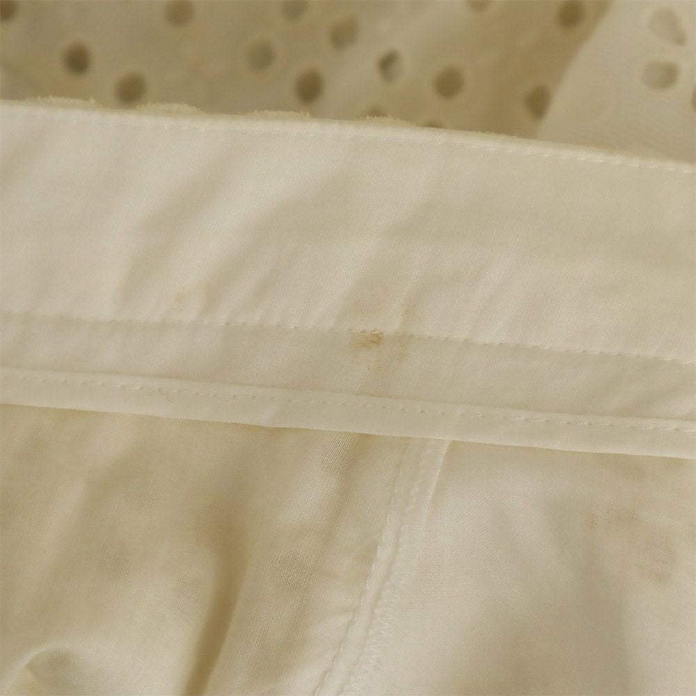 LOUIS VUITTON ルイヴィトン フランス製 ミディスカート 38 ホワイト系 レディース