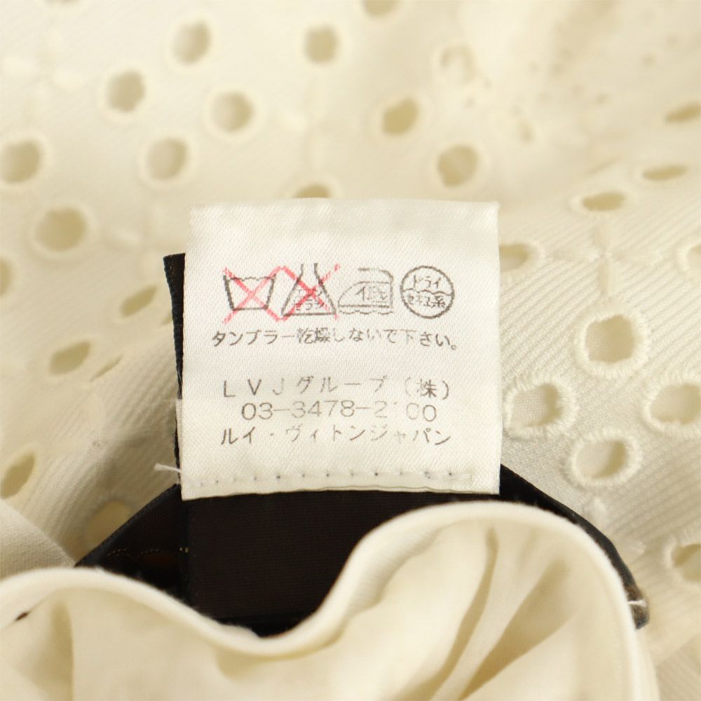 LOUIS VUITTON ルイヴィトン フランス製 ミディスカート 38 ホワイト系 レディース