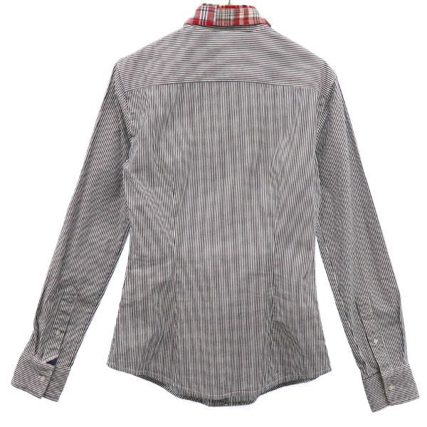 REPLAY リプレイ ストライプ 長袖 シャツ レディース