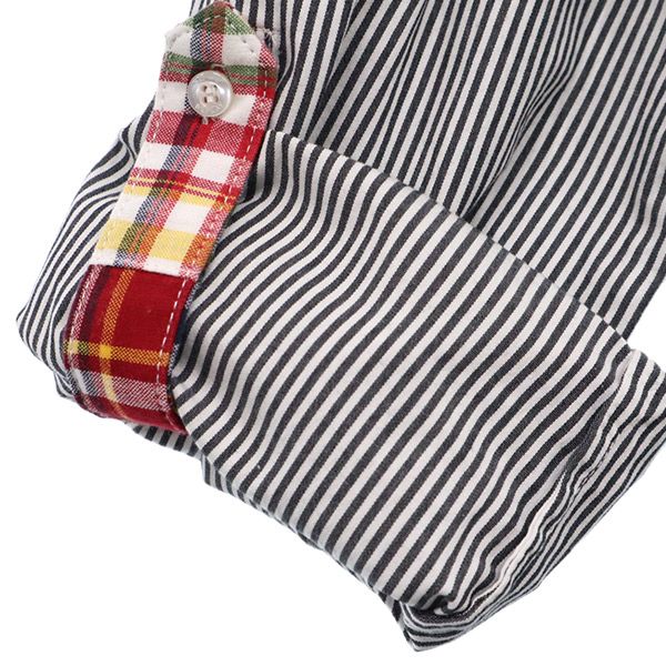 REPLAY リプレイ ストライプ 長袖 シャツ レディース