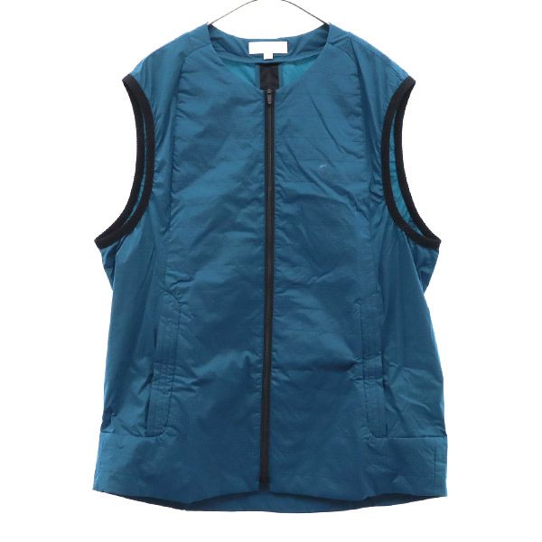 Callaway キャロウェイ ワンポイントプリント ゴルフ 中綿 ノーカラー ベスト LL ブルー コンパクト メンズ