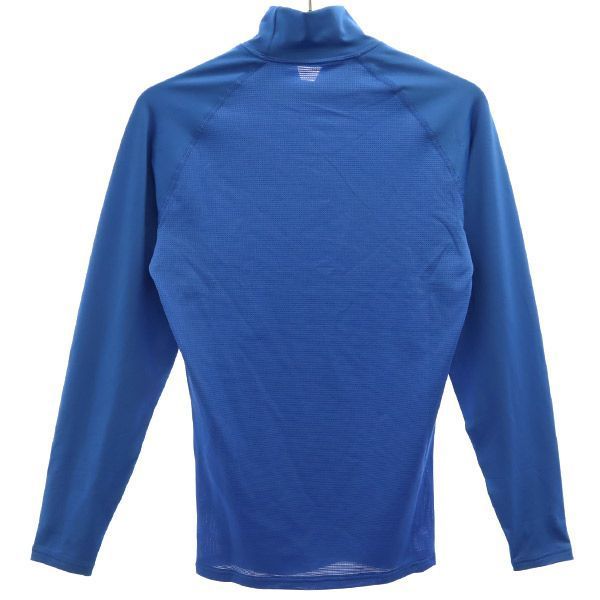 アンダーアーマー ワンポイントロゴプリント トレーニング 長袖 アンダー ウェア MD ブルー UNDER ARMOUR スポーツ メンズ