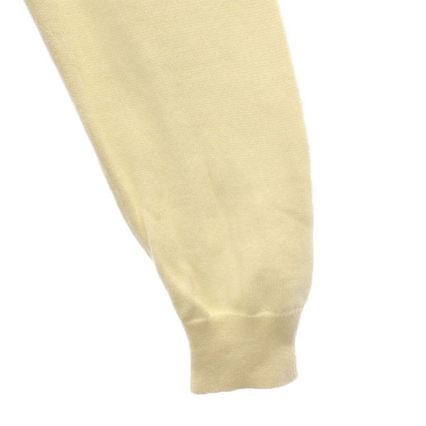 LACOSTE ラコステ 総柄 長袖 ニット S ブルー×ホワイト セーター メンズ