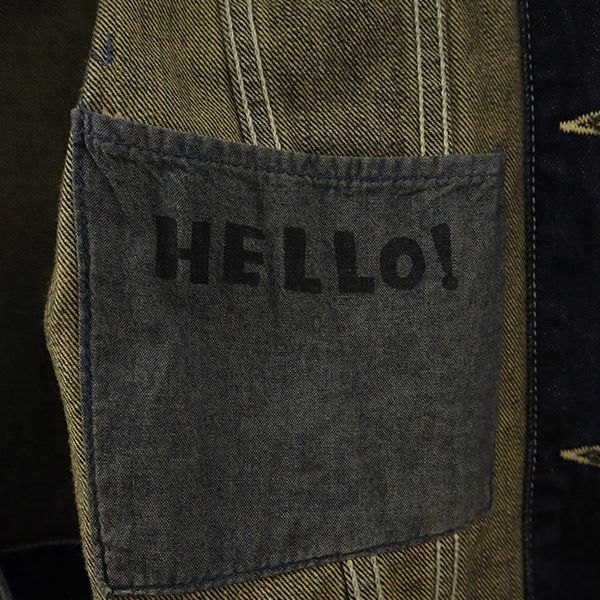 Levi's FadedBlueRepaired リーバイス フェイディッドブルーリペアード ダメージ加工 デニムジャケット M ネイビー メンズ