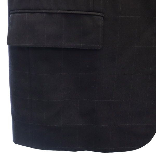 Brooks Brothers ブルックスブラザーズ ウールブレンド チェック テーラードジャケット 39SHT ネイビー メンズ