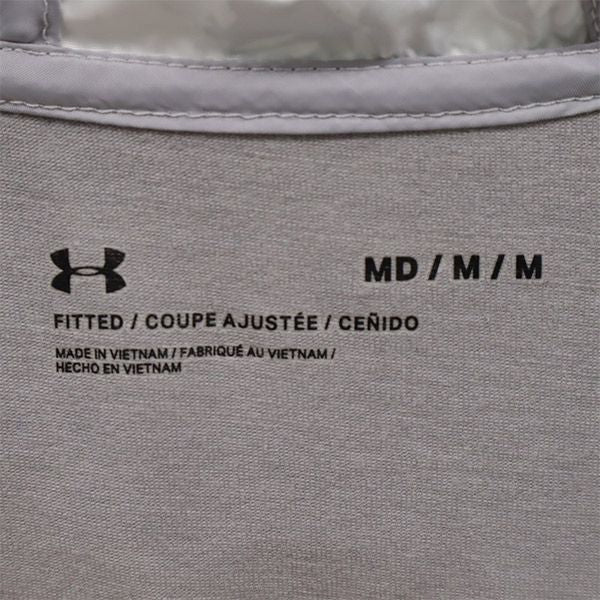アンダーアーマー 総柄 トレーニング ハーフジップ ウインドブレーカー MD グレー系 UNDER ARMOUR スポーツ ジャケット メンズ