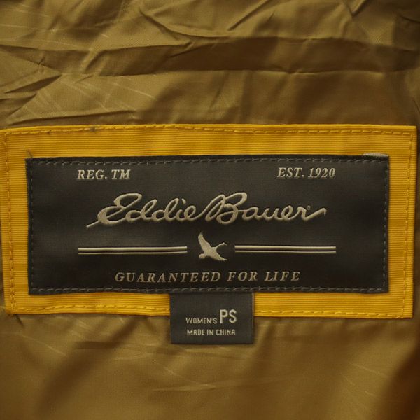 Eddie Bauer エディーバウアー ワッペン マウンテンパーカー PS イエロー ジャケット レディース