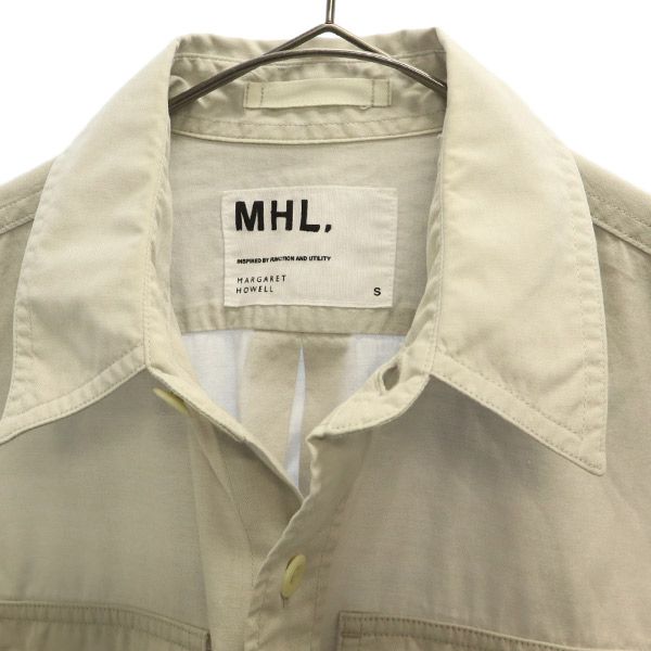 MHL. エムエイチエル 長袖 シャツ S グレー マーガレットハウエル コットンシャツ メンズ
