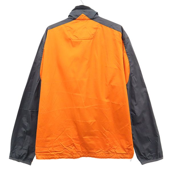 Columbia コロンビア ワンポイントロゴプリント アウトドアジャケット M オレンジ×ネイビー メンズ