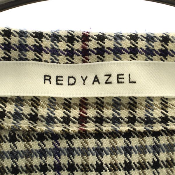 REDYAZEL レディアゼル 千鳥格子 長袖 チュニック F ブラウン系 ワンピース レディース