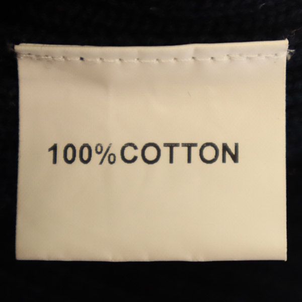 J&M Davidson ジェイアンドエムデヴィッドソン 長袖 コットン ニットカーディガン S ネイビー レディース