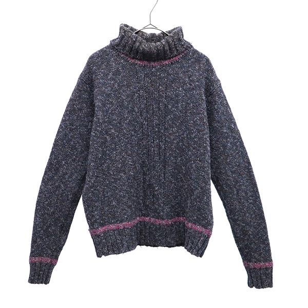 Paul Smith ポールスミス 日本製 長袖 ニット M パープル セーター レディース