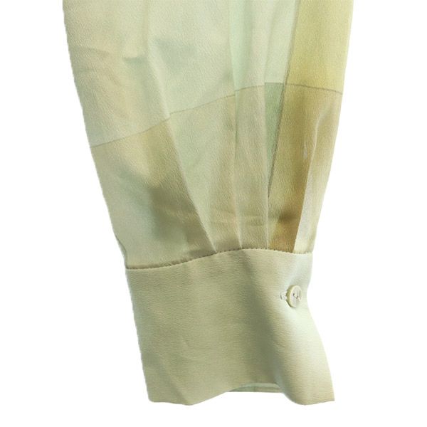 CLANE クラネ 総柄 長袖 デザイン ワンピース グリーン系 サイドジップ レディース