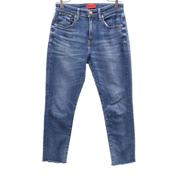 RED CARD レッドカード 日本製 テーパードデニムパンツ w24 ブルー ジーパン レディース