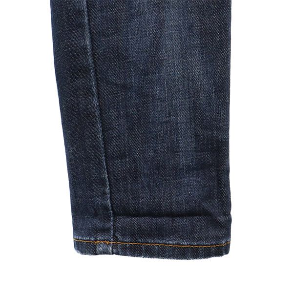 REPLAY リプレイ ワンポイントロゴ刺繍 ダメージ加工 スキニーデニムパンツ W25 ブルー ジーパン レディース