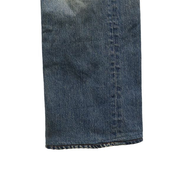 BLUE BLUE ブルーブルー 日本製 ロゴパッチ ストレートデニムパンツ W31 ブルー ジーパン メンズ