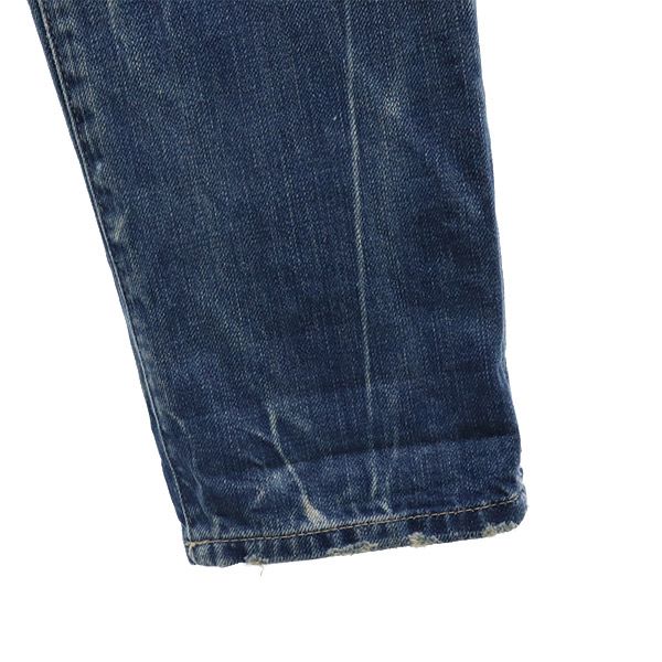 Replay Blue Jeans リプレイブルージーンズ ダメージ加工 スキニーデニムパンツ W24 ブルー ジーパン レディース