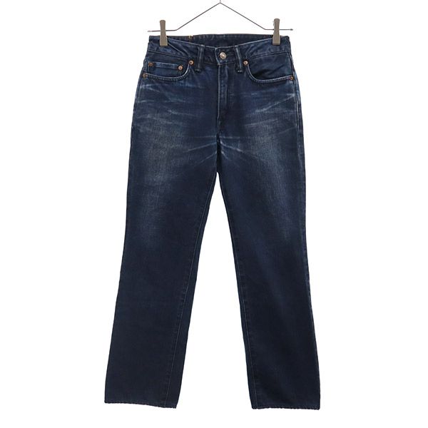 45rpm 45アールピーエム ストレートデニムパンツ W26 ブルー ジーパン レディース