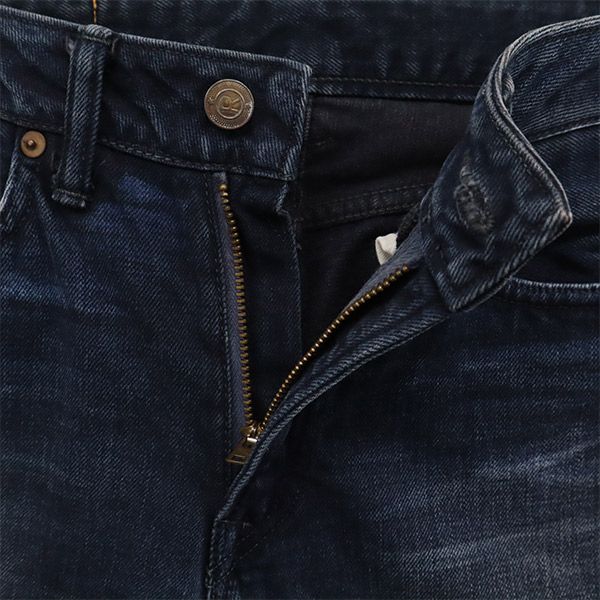 45rpm 45アールピーエム ストレートデニムパンツ W26 ブルー ジーパン レディース