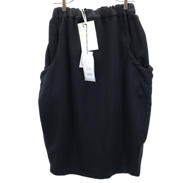 未使用 n'Or LABEL ノアールレーベル スウェット ロングスカート F ブラック レディース