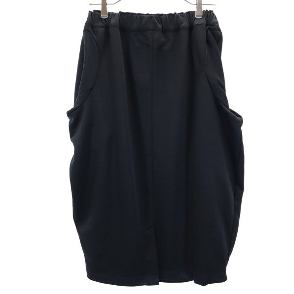 未使用 n'Or LABEL ノアールレーベル スウェット ロングスカート F ブラック レディース